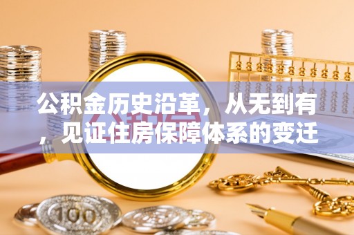 汝南公积金历史沿革，从无到有，见证住房保障体系的变迁