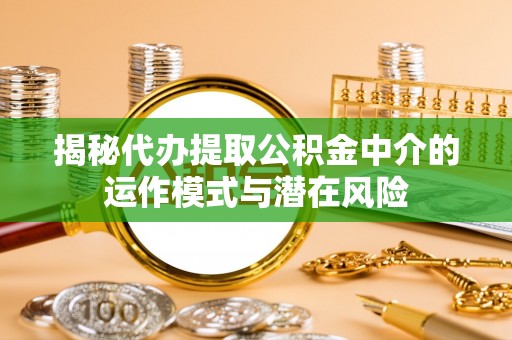 汝南揭秘代办提取公积金中介的运作模式与潜在风险