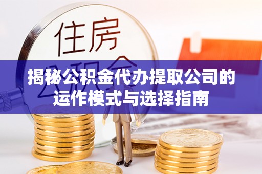 汝南揭秘公积金代办提取公司的运作模式与选择指南