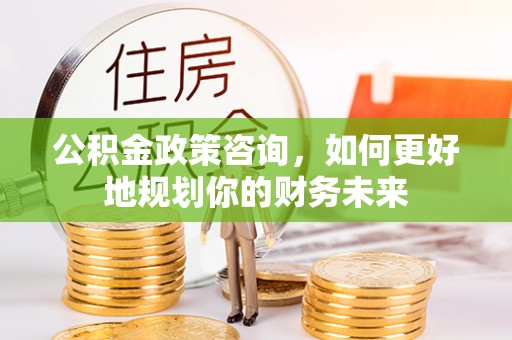 汝南公积金政策咨询，如何更好地规划你的财务未来
