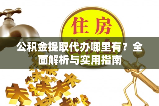汝南公积金提取代办哪里有？全面解析与实用指南