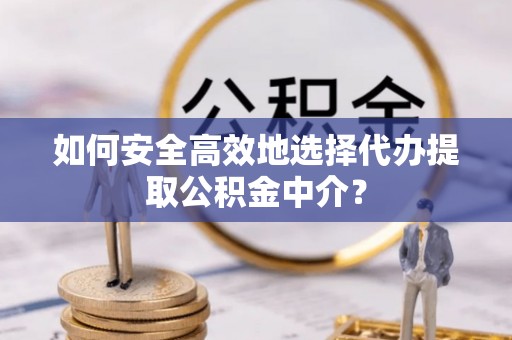 汝南如何安全高效地选择代办提取公积金中介？