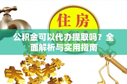 汝南公积金可以代办提取吗？全面解析与实用指南