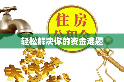 汝南轻松解决你的资金难题
