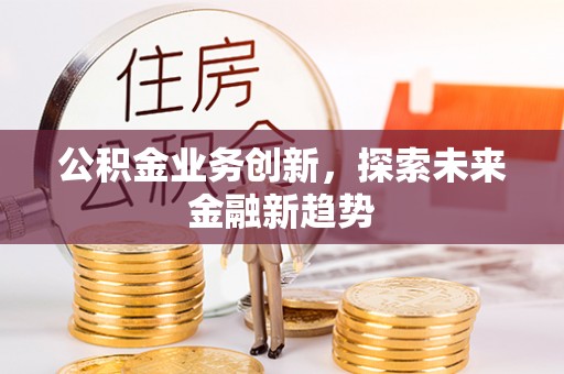 汝南公积金业务创新，探索未来金融新趋势
