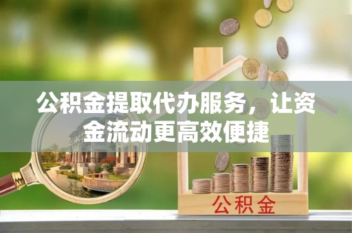汝南公积金提取代办服务，让资金流动更高效便捷