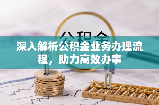 汝南深入解析公积金业务办理流程，助力高效办事