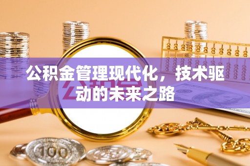 汝南公积金管理现代化，技术驱动的未来之路